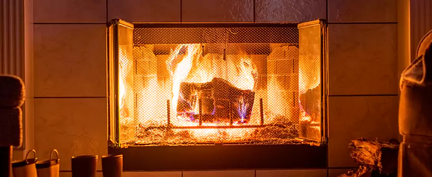Mendota Hearth Landscape Fireplace Installation in Jackson, Michigan