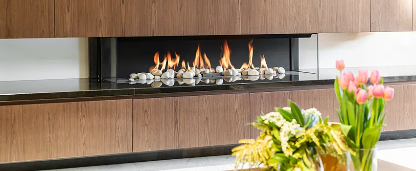 Double-height Fireplace Design Refurbishment in Jackson, Michigan
