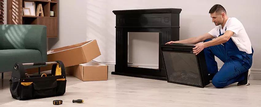 Old Rusted Metal Fireplace Repair And Replacement in Jackson, MI